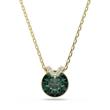Collier Swarovski Bella V doré vert