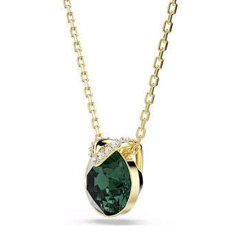 Collier Swarovski Bella V doré vert