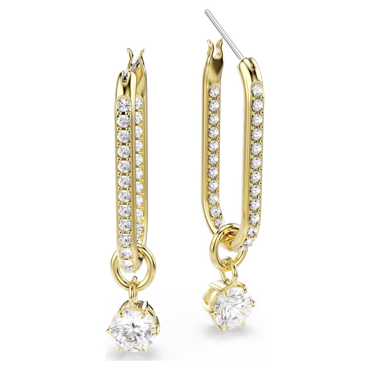 Boucles d'oreilles créoles Swarovski Constella - vue 4
