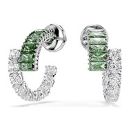 Créoles Swarovski Matrix vertes