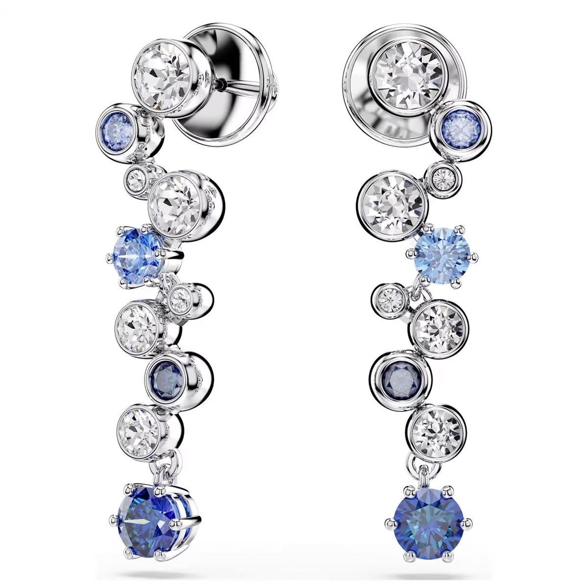 Boucles d'oreilles Swarovski Constella bleu - vue 3