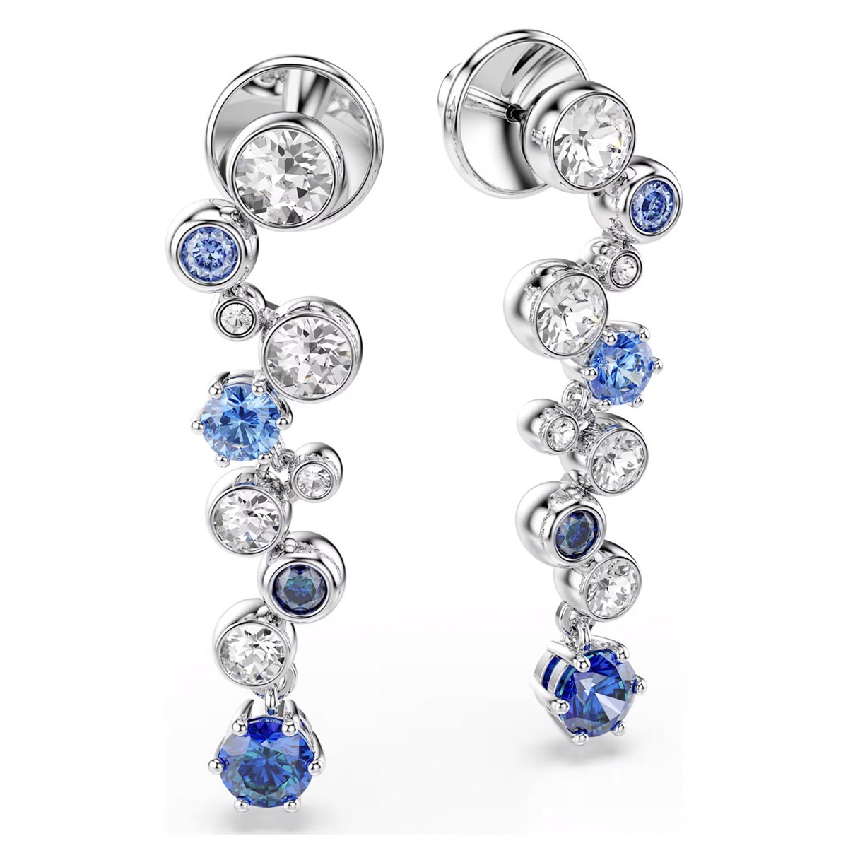 Boucles d'oreilles Swarovski Constella bleu - vue 4