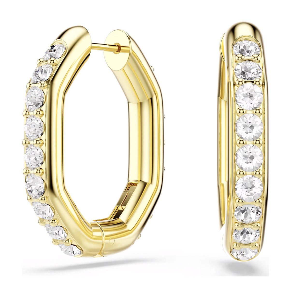 Créoles Swarovski Dextera octogonales