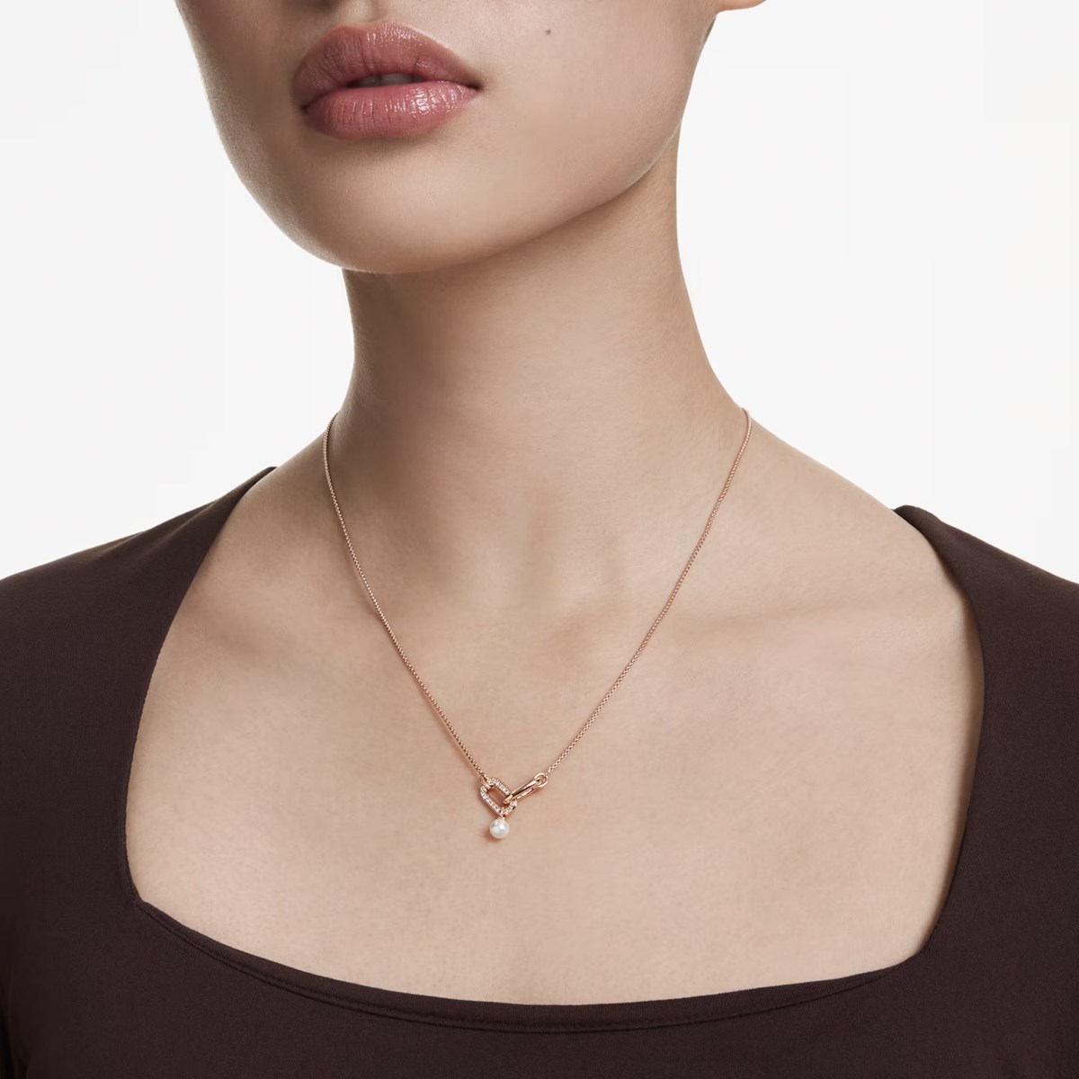 Collier Swarovski Constella rosé Crystal Pearl - vue 2