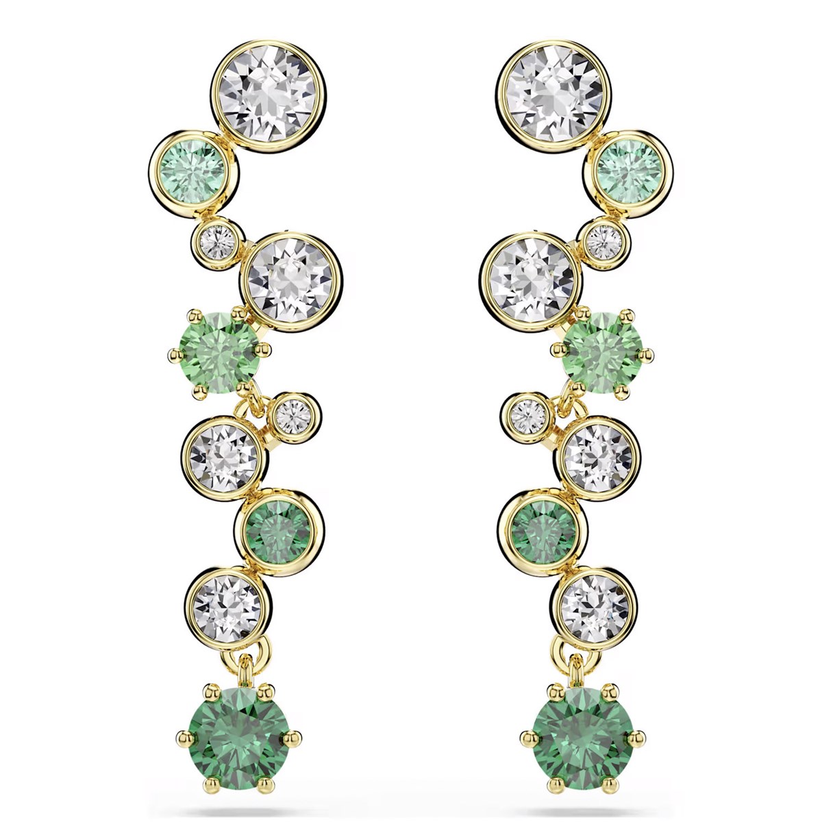 Bpucles d'oreilles Swarovski Constella verte