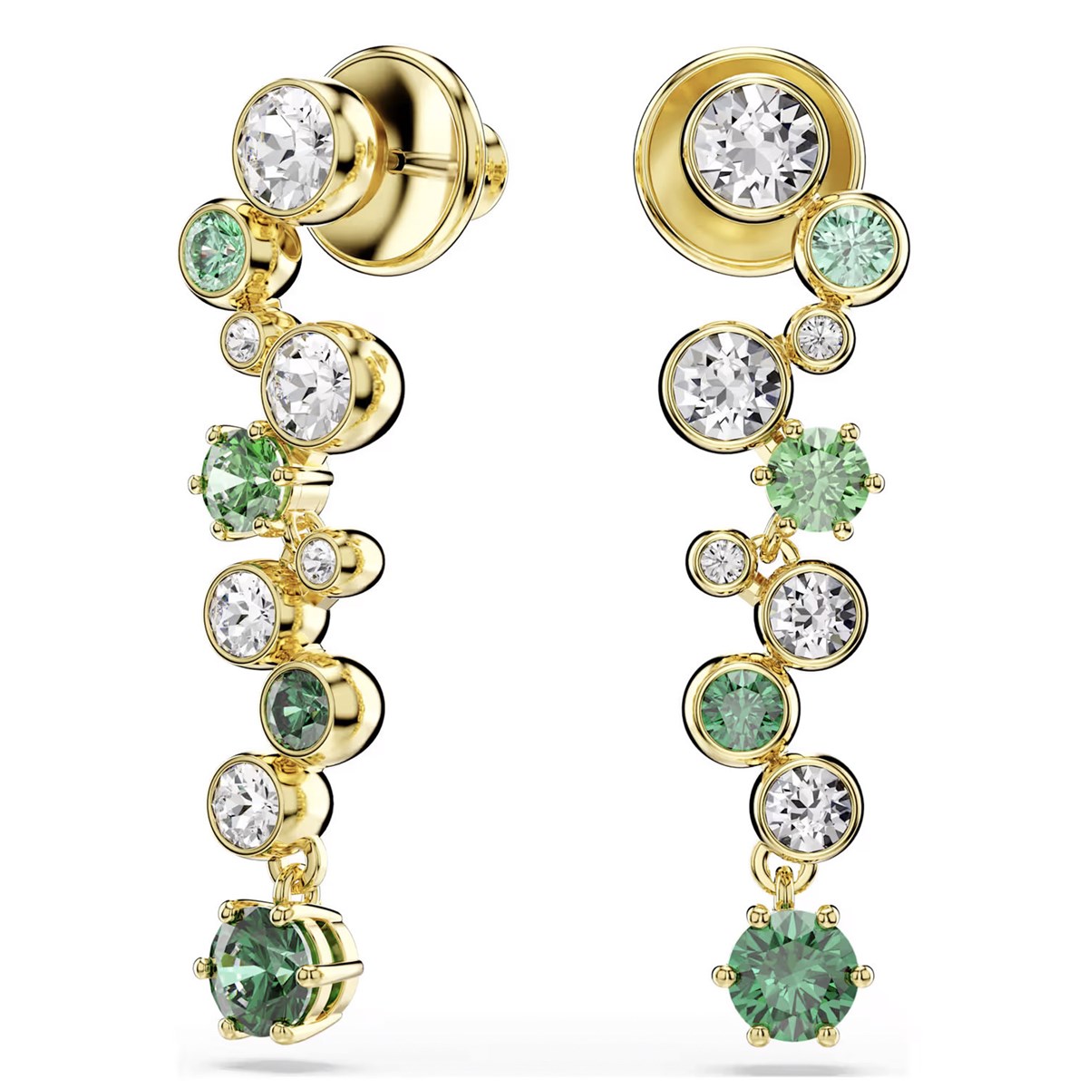 Bpucles d'oreilles Swarovski Constella verte - vue 3