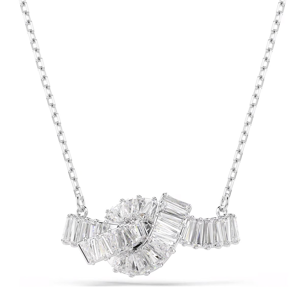 Collier Swarovski Matrix noeud blanc