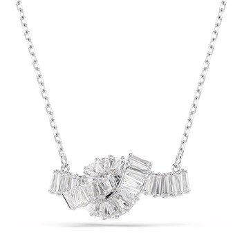 Collier Swarovski Matrix noeud blanc