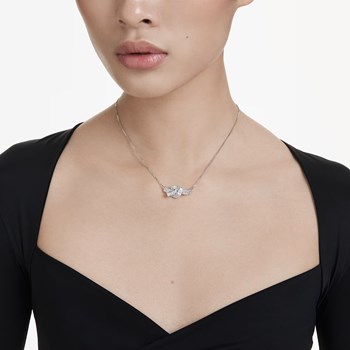 Collier Swarovski Matrix noeud blanc