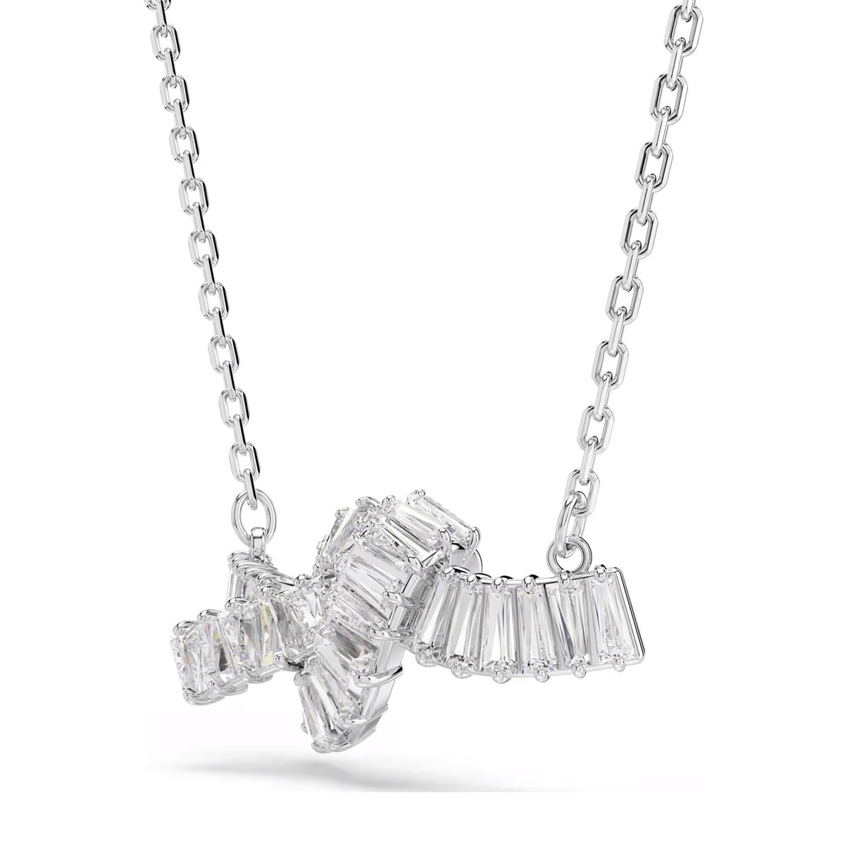 Collier Swarovski Matrix noeud blanc - vue 4