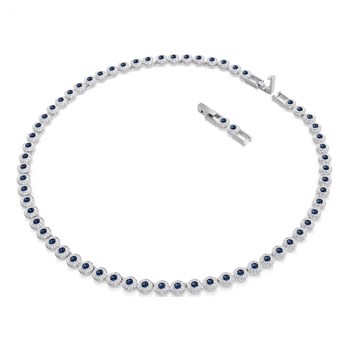 Collier Swarovski Tennis Una Angelic bleu