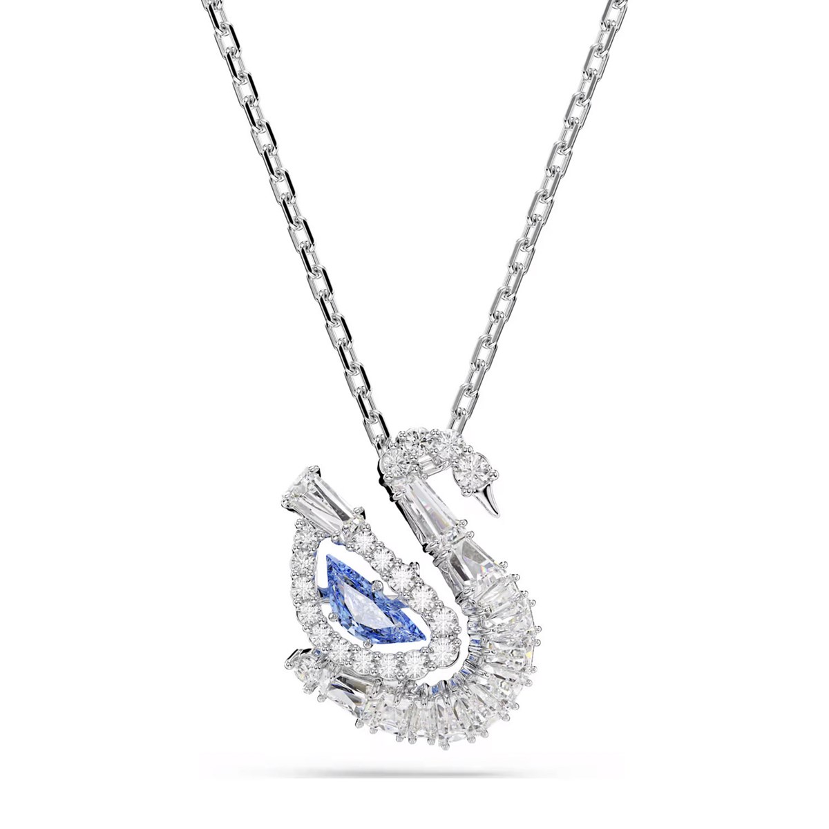 Collier Swarovski Swan bleu