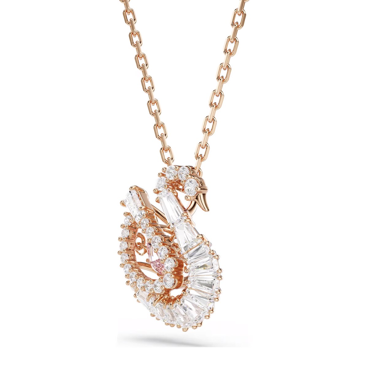 Collier Swarovski Swan rosé - vue 4
