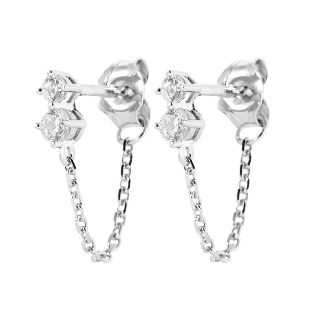 Boucles d'oreilles chainette et oz
