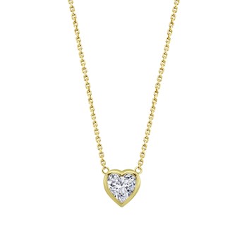 Collier Lotus Silver coeur argent doré oxydes