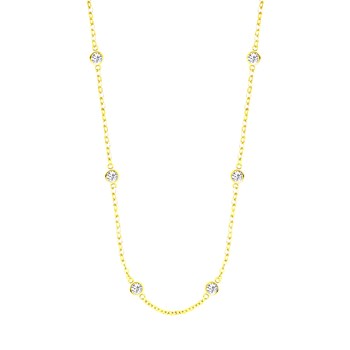 Collier Lotus Silver argent doré oxydes