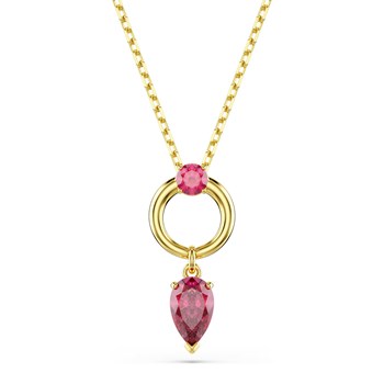 Collier Swarovski Mesmera doré rouge