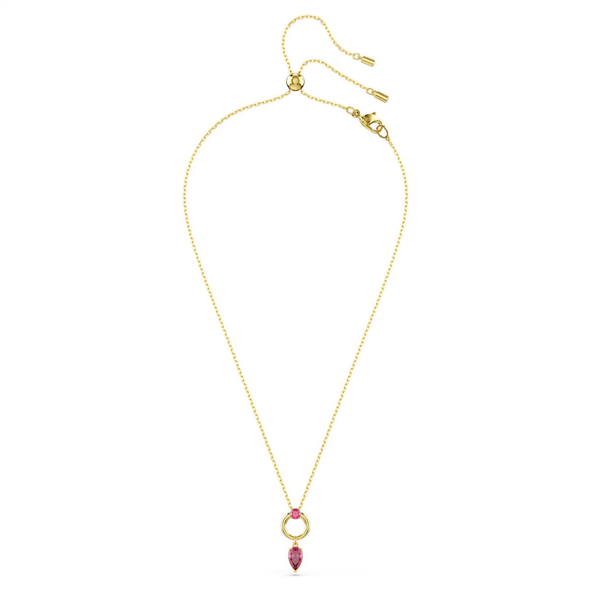 Collier Swarovski Mesmera doré rouge - vue 3