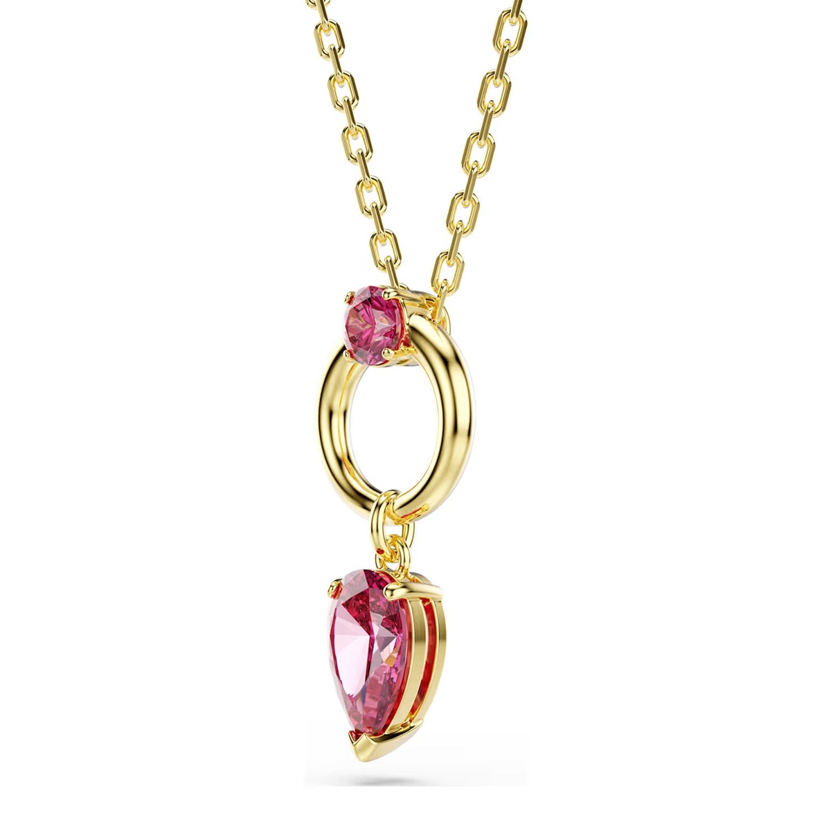 Collier Swarovski Mesmera doré rouge - vue 4