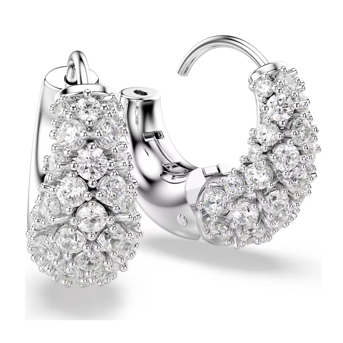 Boucles d'oreilles créoles Swarovski Sublima - vue 4