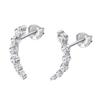 Boucles d'oreilles Lotus Silver earparty oxyde
de zirconium