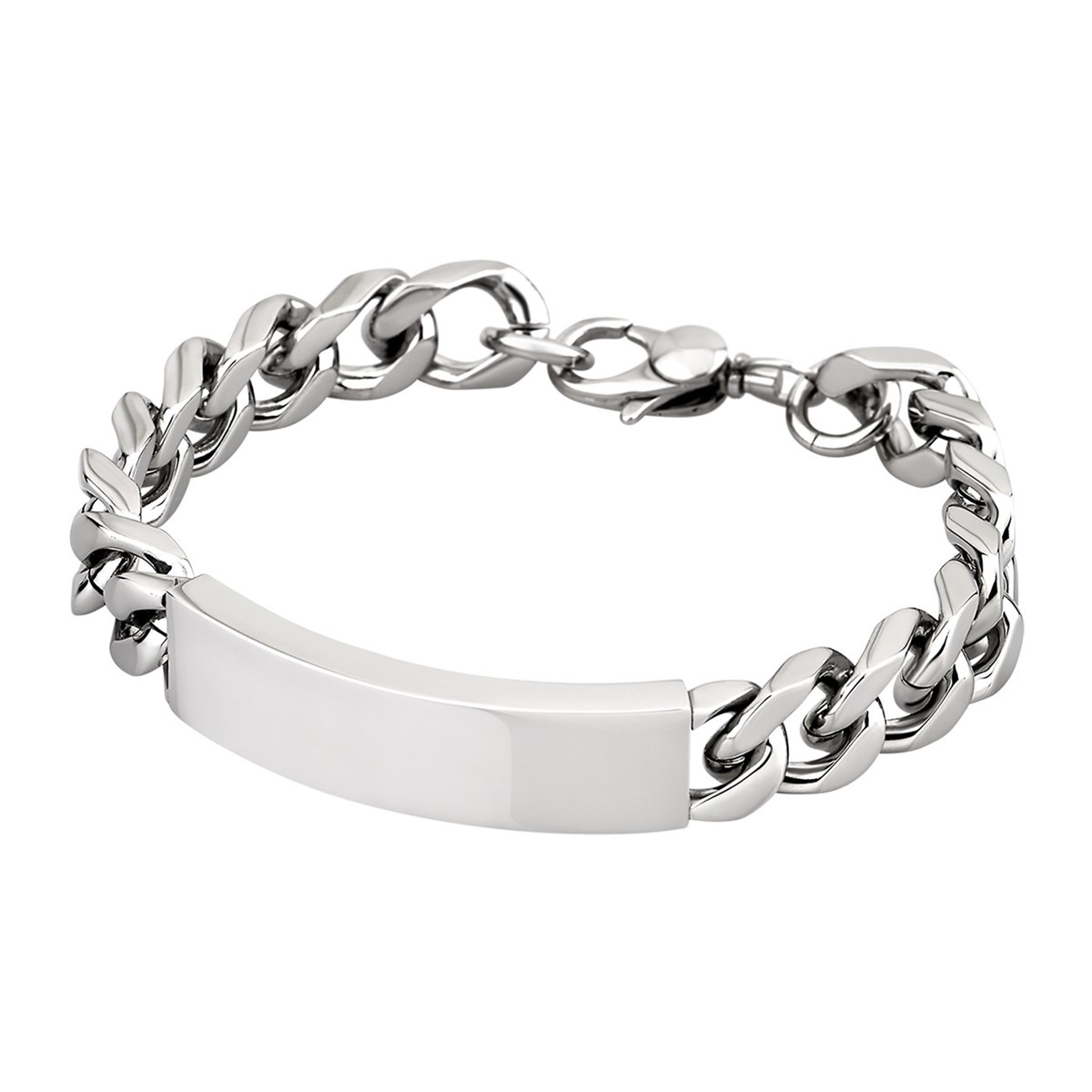 Bracelet gourmette Lotus Style acier