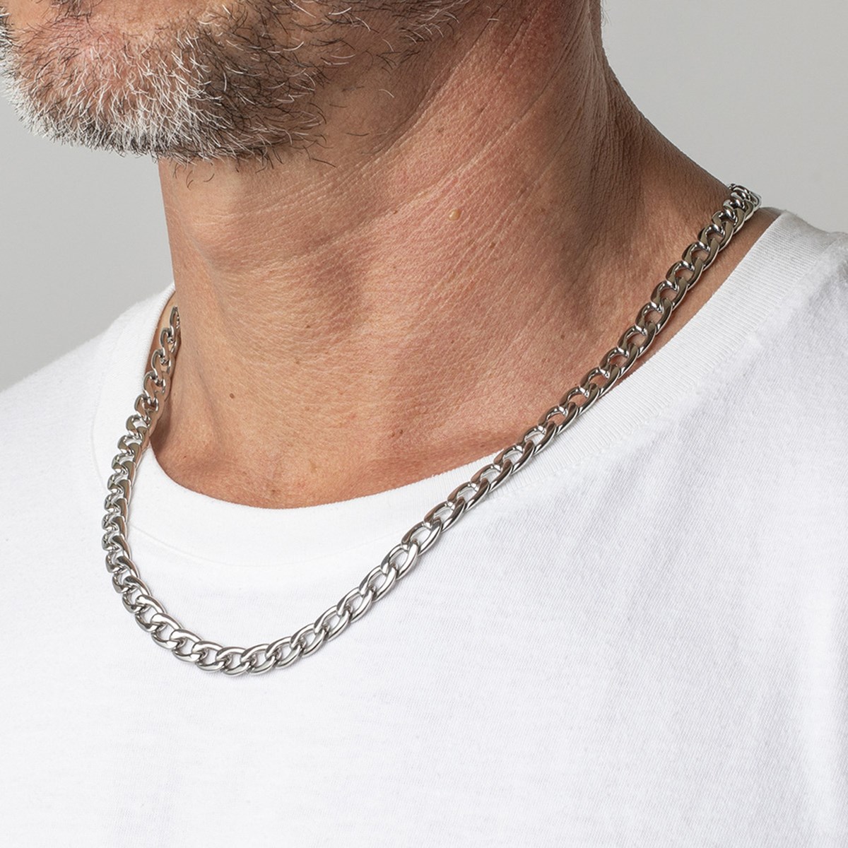 Collier Lotus Style Men In Black maille gourmette
9 mm - vue 2