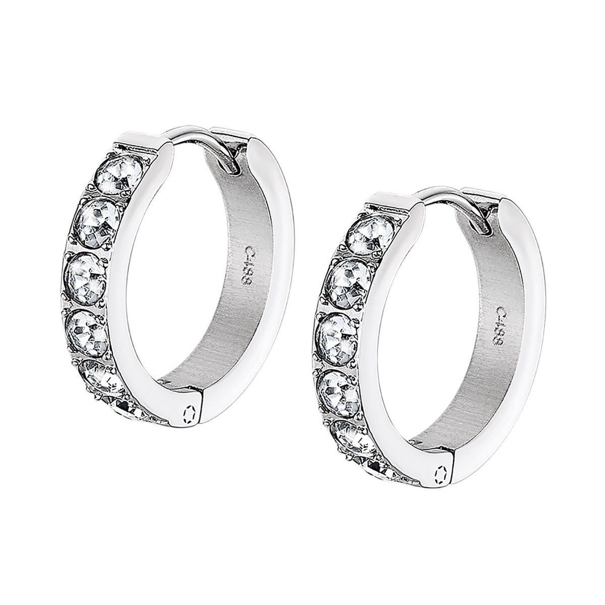 Créoles Lotus style Urban Woman serties
oxyde de zirconium