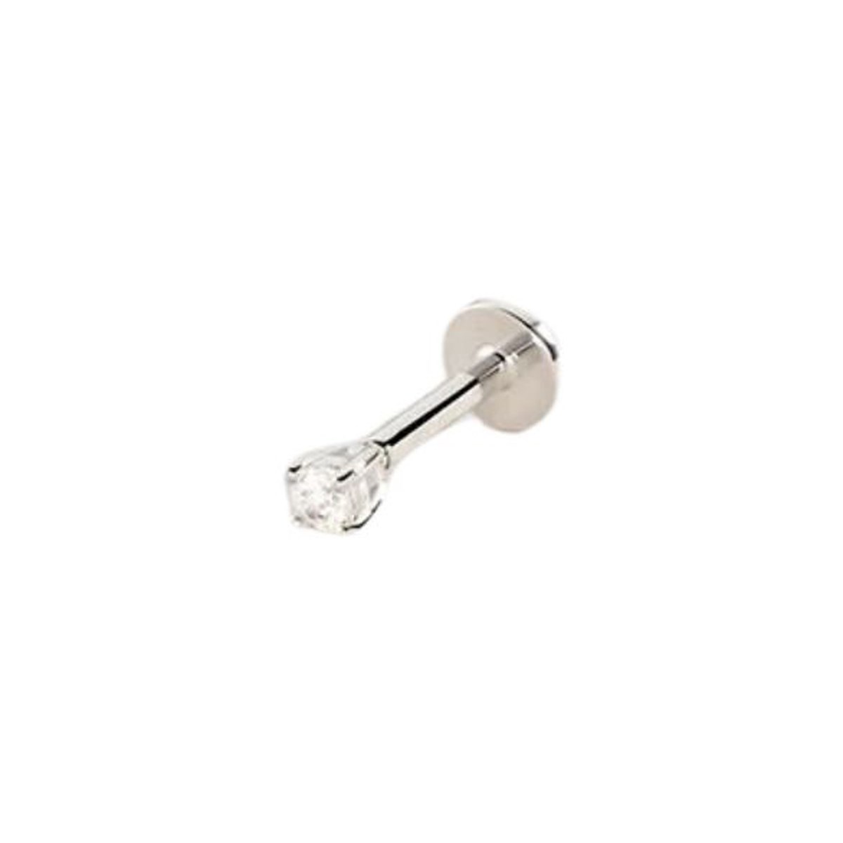 Piercing Agatha Paula argent rhodié et oxyde