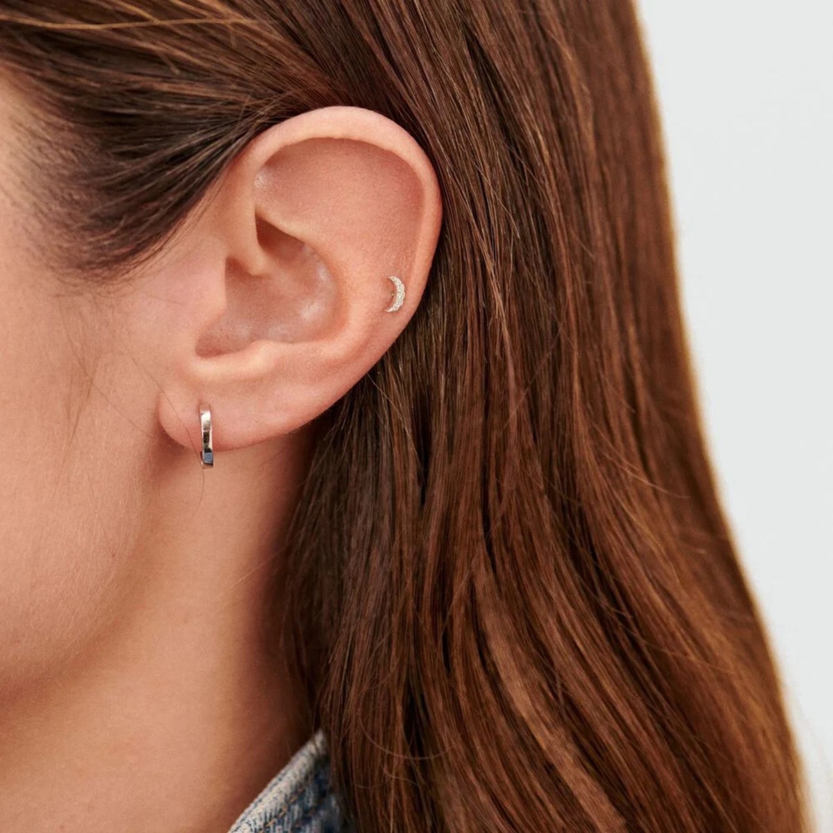 Piercing Agatha Paloma argent Lune - vue 4