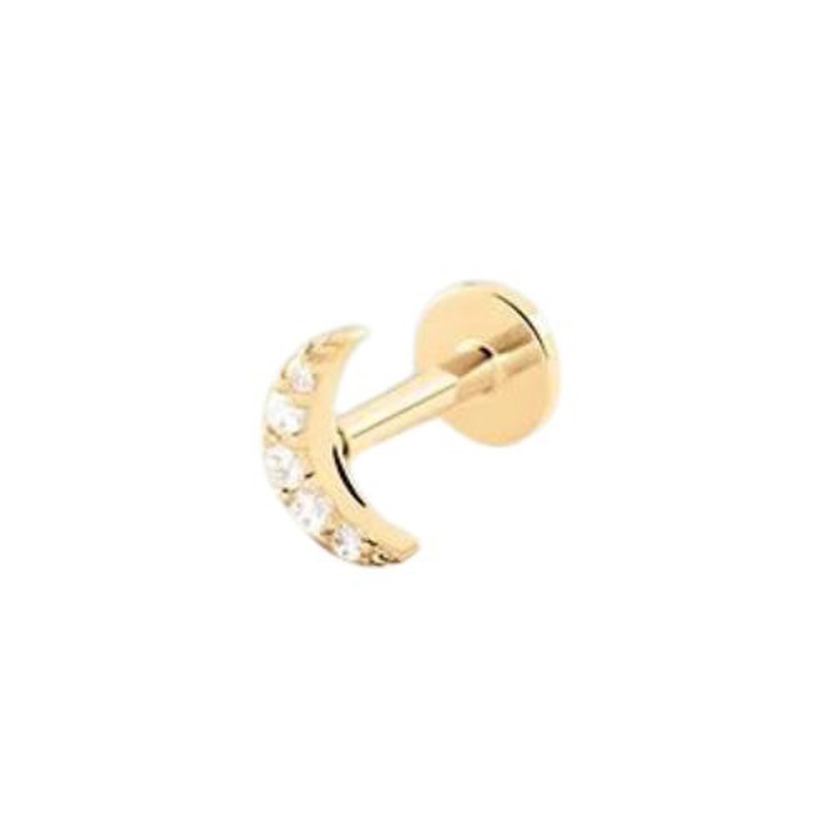 Piercing Agatha Paloma argent doré lune
