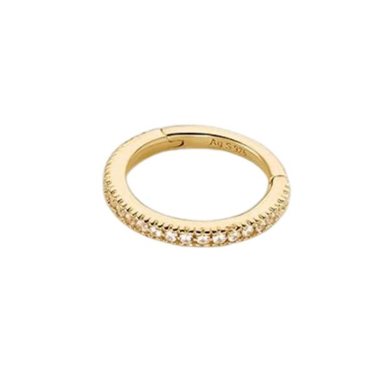 Piercing Agatha mini créole argent doré et oxydes
tragus ou hélix