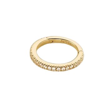 Piercing Agatha mini créole argent doré et oxydes
tragus ou hélix