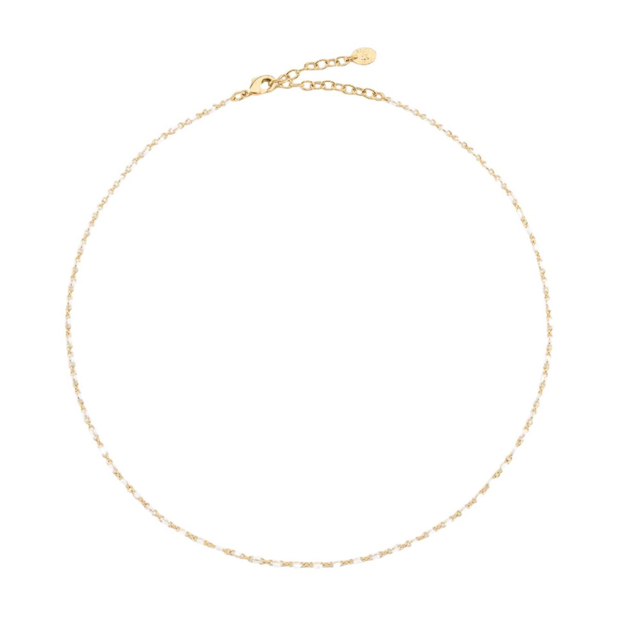 Collier Agatha Smarty doré et blanc