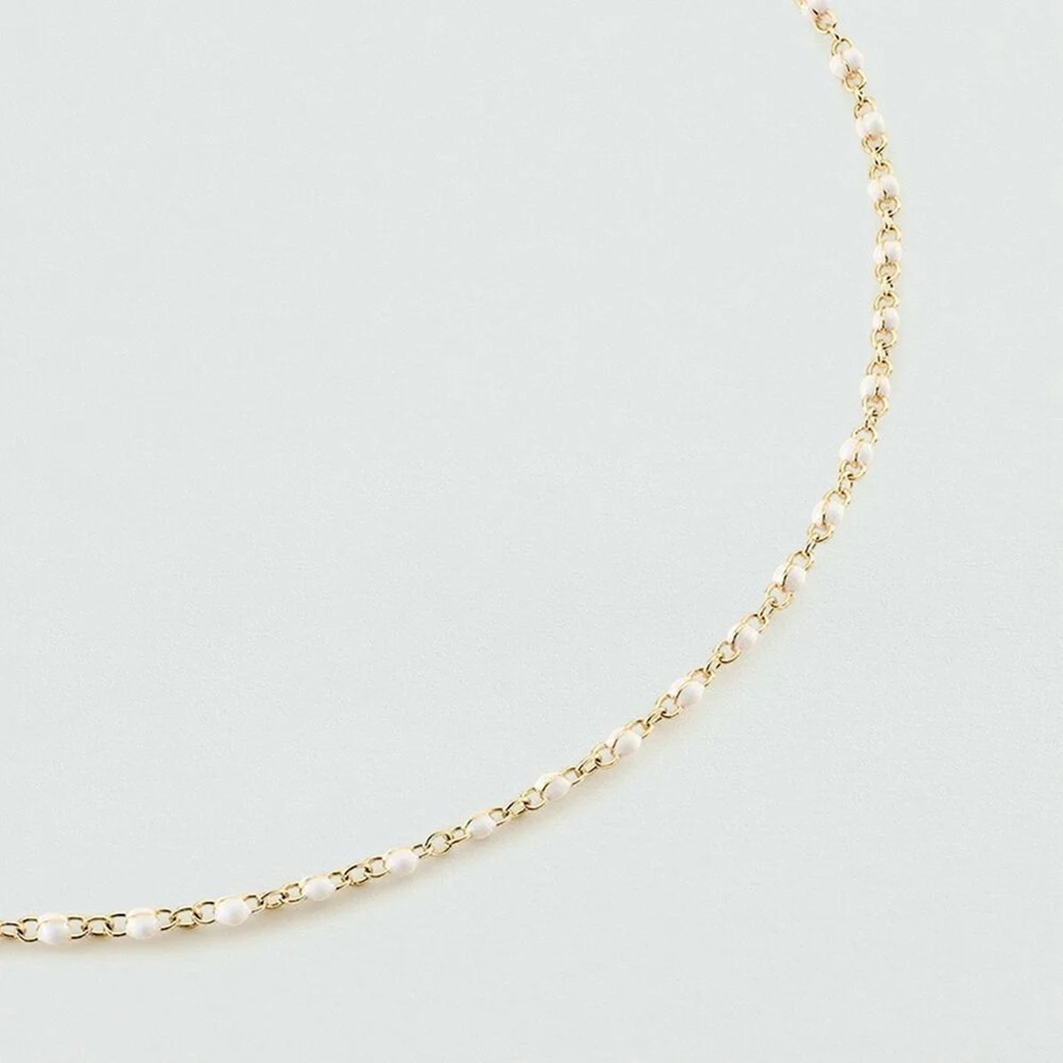 Collier Agatha Smarty doré et blanc - vue 3