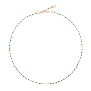 Collier Agatha Smarty doré et vert