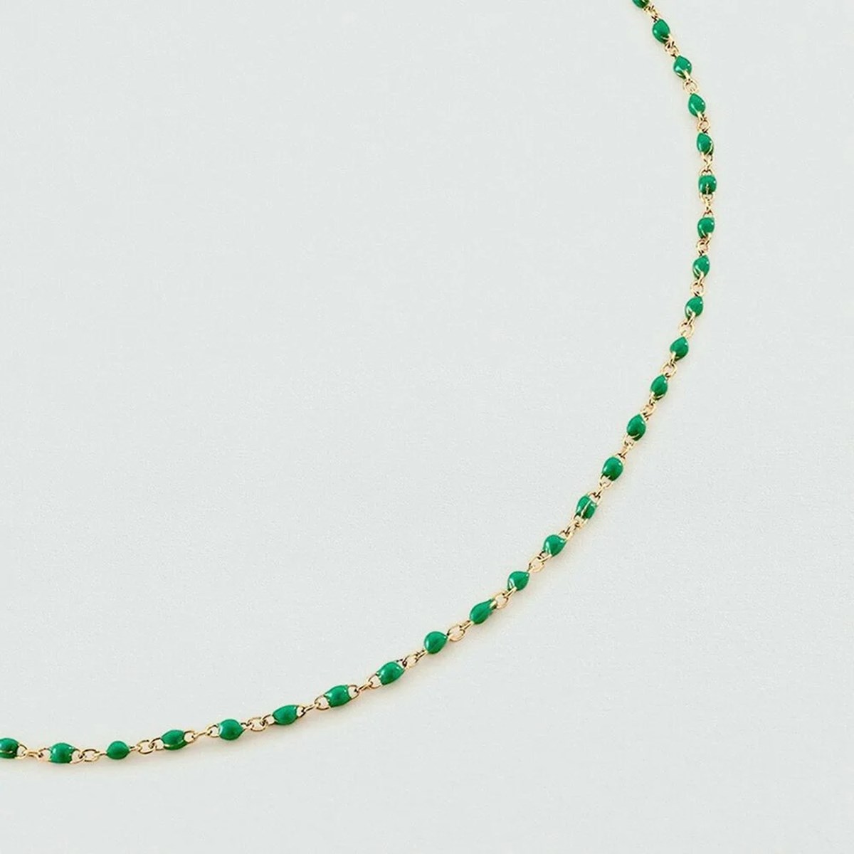 Collier Agatha Smarty doré et vert - vue 3