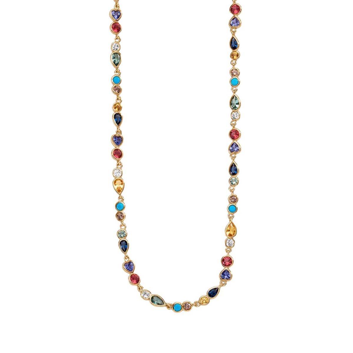 Agatha Candy verguld messing choker collier
veelkleurige oxiden