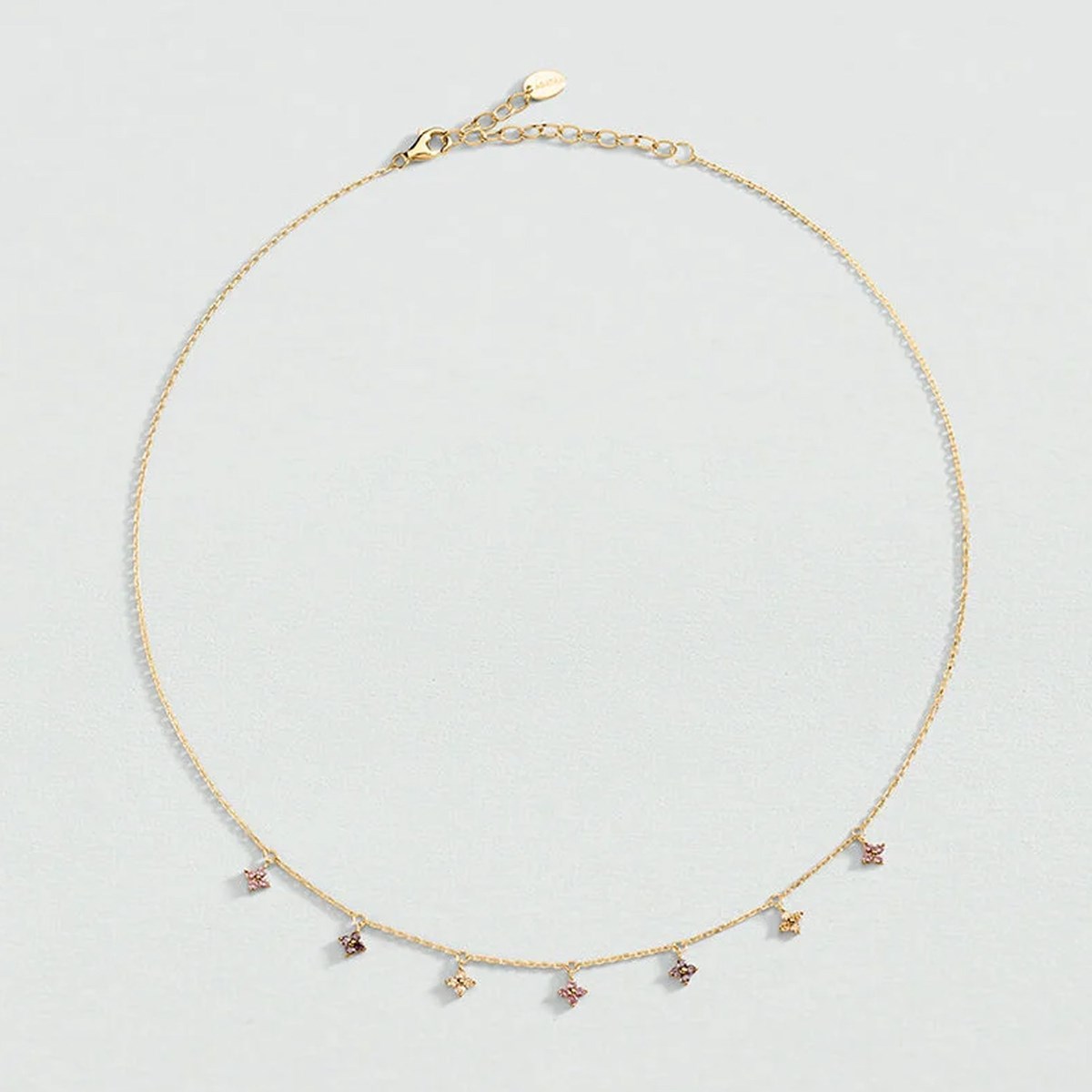 Agatha Beloved pink tassel necklace - view 3