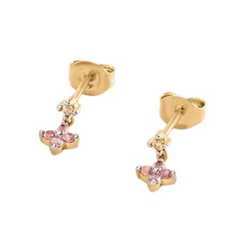 Boucles d'oreilles Agatha Beloved rose