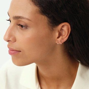 Boucles d'oreilles Agatha Beloved rose