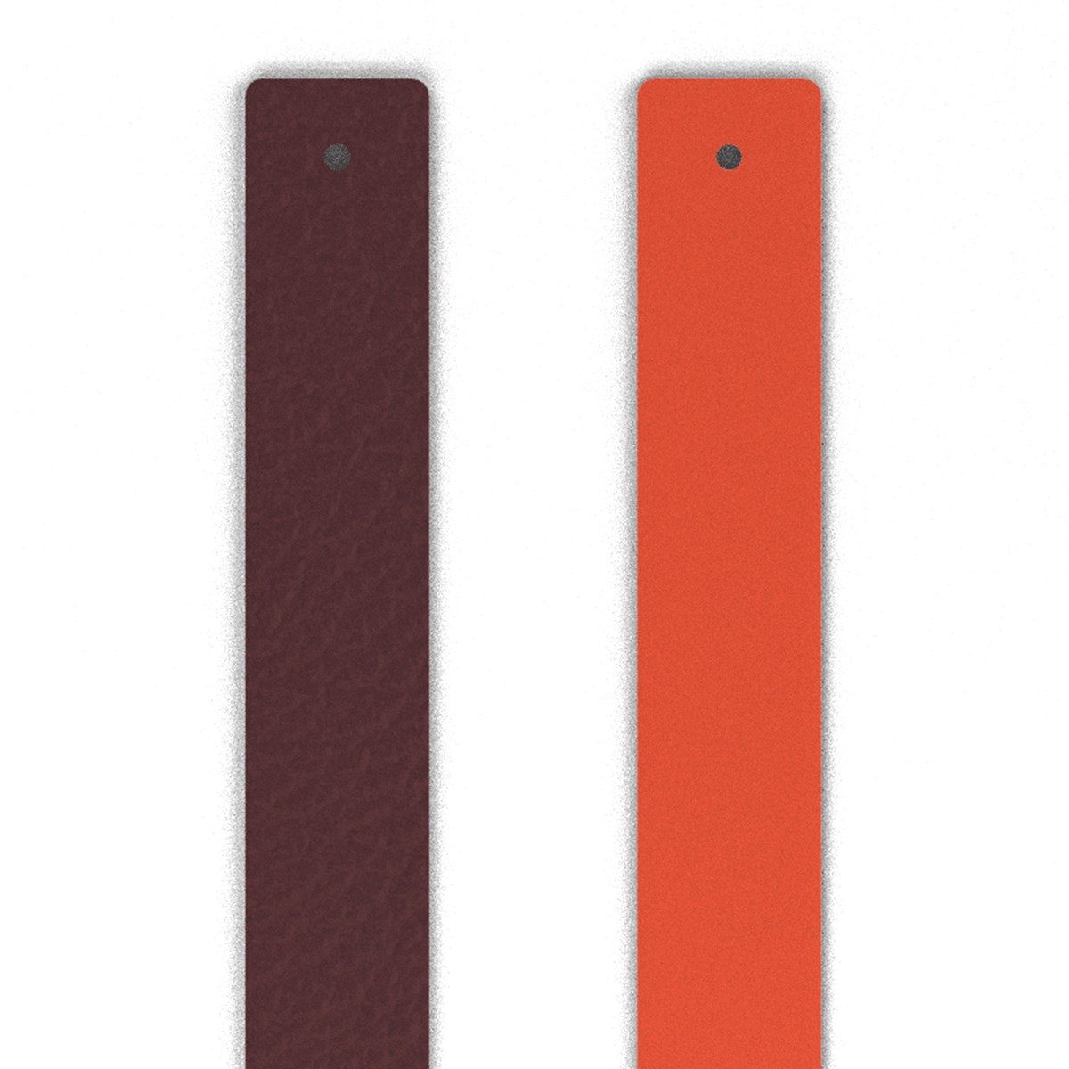 Cuir manchette Les Georgettes prune/orange sanguine
14mm