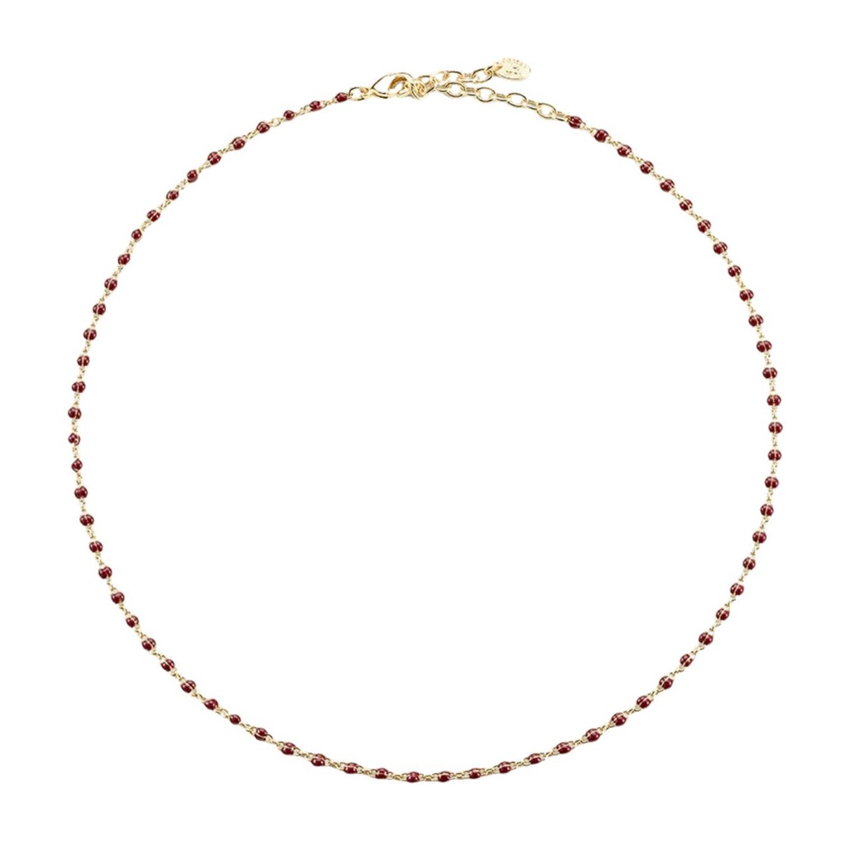 Agatha Smarty ketting in goud en bordeauxrood