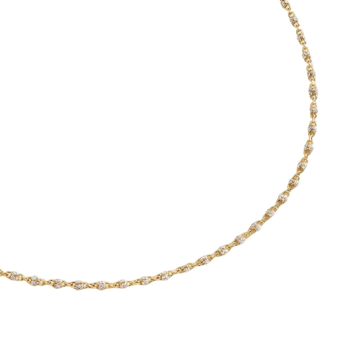 Collier Agatha Smarty doré et émail argenté