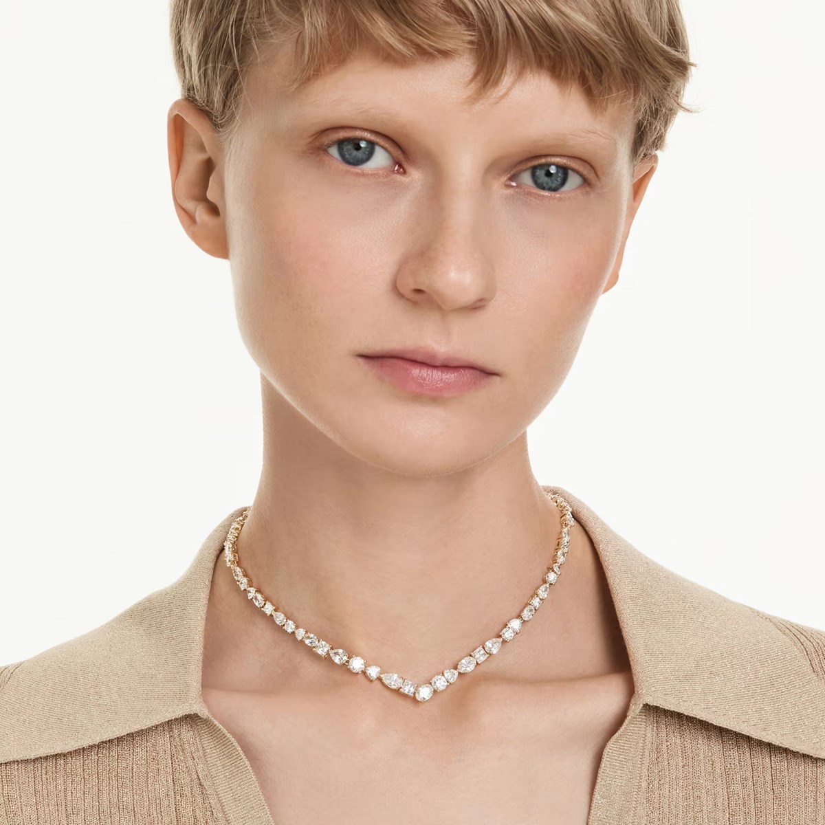 Collier Swarovski Mesmera doré - vue 2