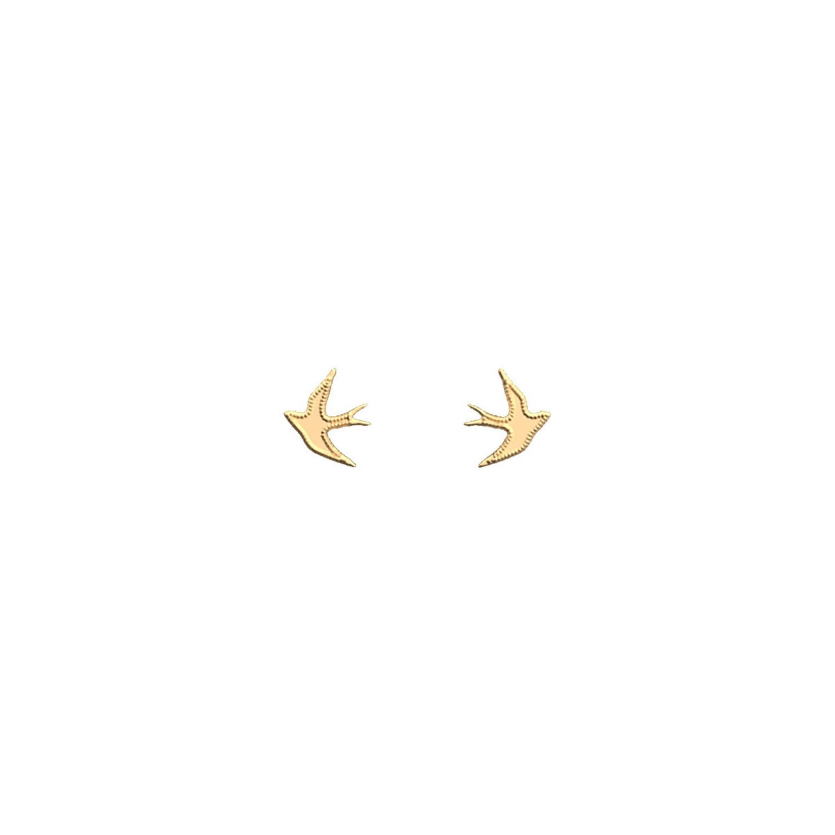 Boucles d'oreilles puces Les Cadettes Envol dorées