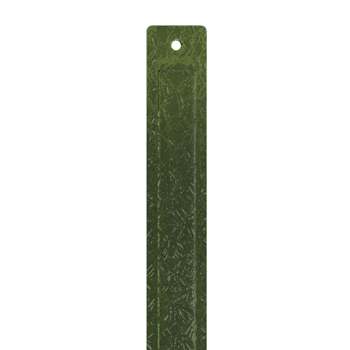 Cuir Les Georgettes Twist écailles vert 14mm