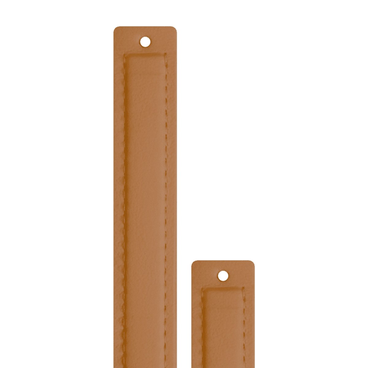 Cuir Les Georgettes Twist double tour camel 14mm