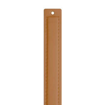 Cuir Les Georgettes Twist camel 14mm