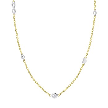 Collier Lotus Silver argent et doré symboles